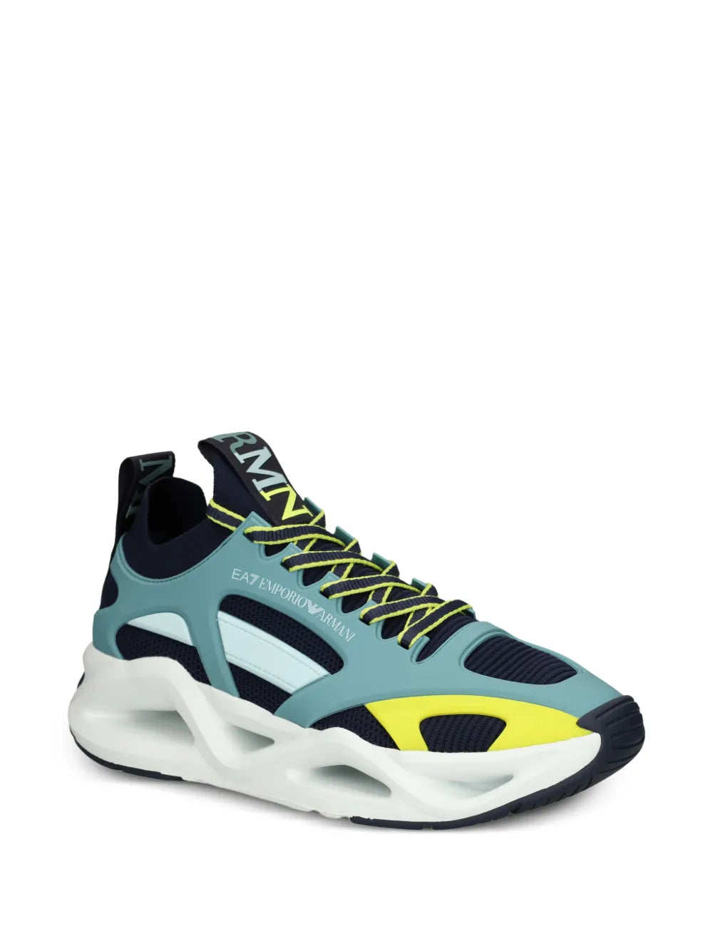 Ea7 Emporio Armani Infinity Cage Mesh-Panelled Running Sneakers