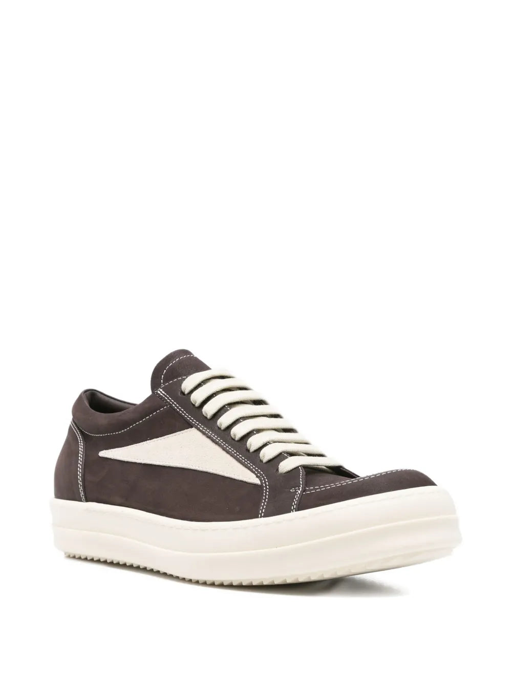 Rick Owens Leather Low-Top Sneakers