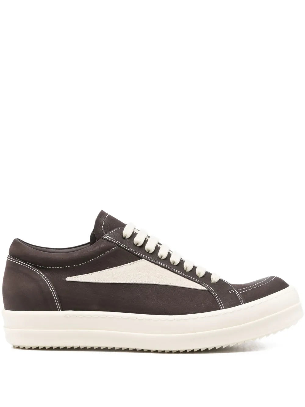 Rick Owens Leather Low-Top Sneakers