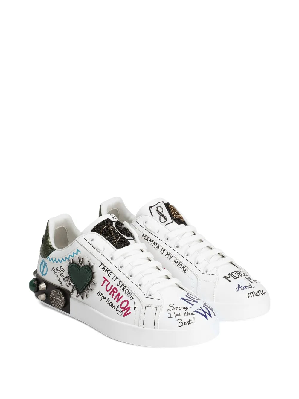 Dolce & Gabbana Portofino Graffiti Sneakers