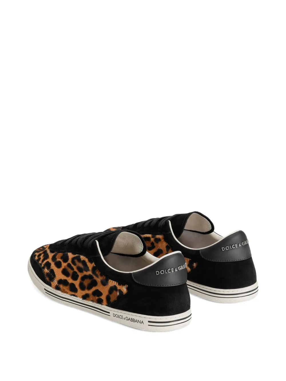 Dolce & Gabbana Saint Tropez Leo-Print Light Sneakers