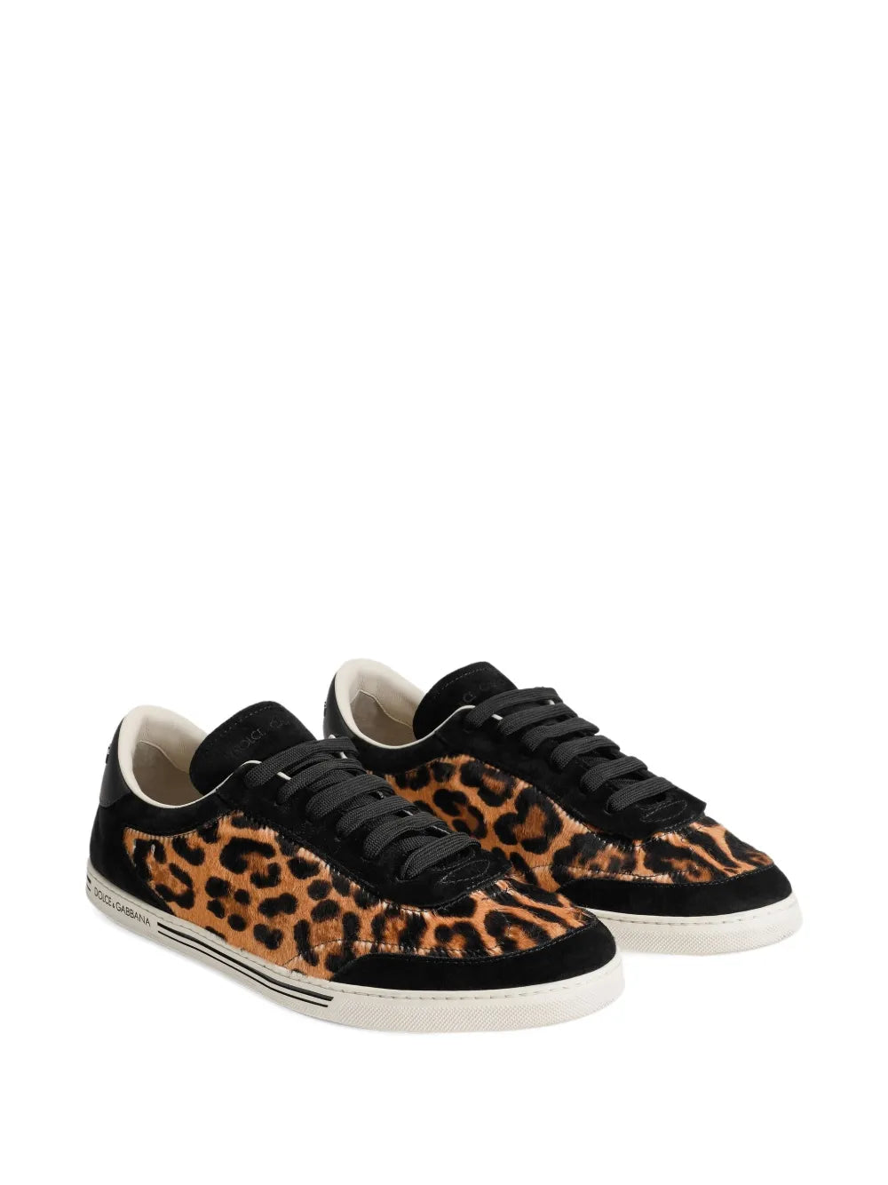 Dolce & Gabbana Saint Tropez Leo-Print Light Sneakers