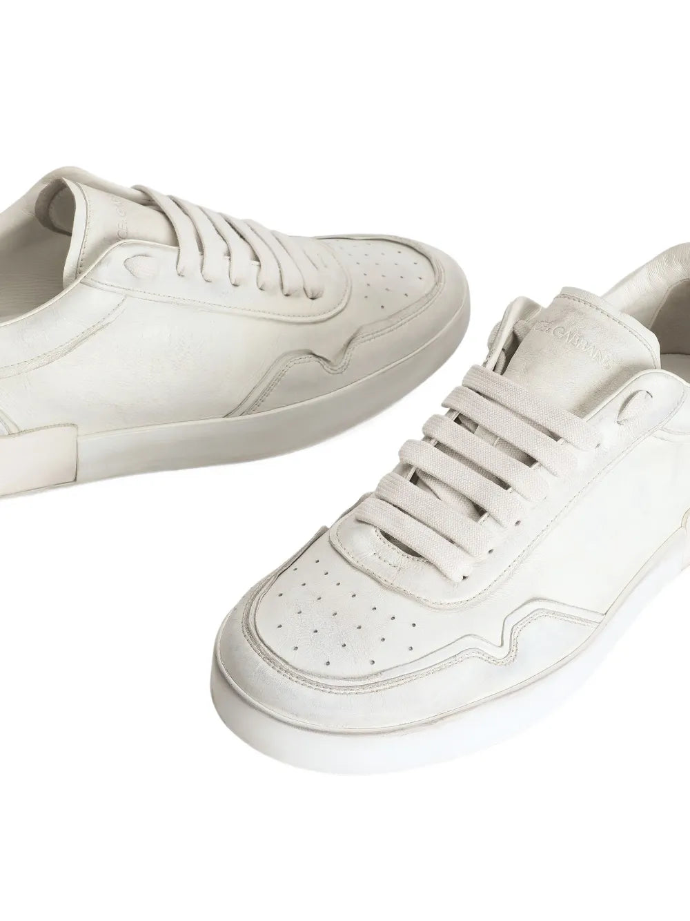 Dolce & Gabbana Portofino Leather Lace-Up Trainers
