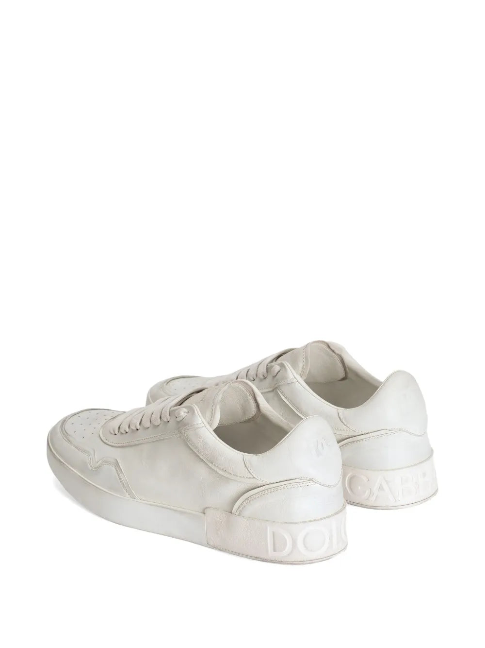 Dolce & Gabbana Portofino Leather Lace-Up Trainers