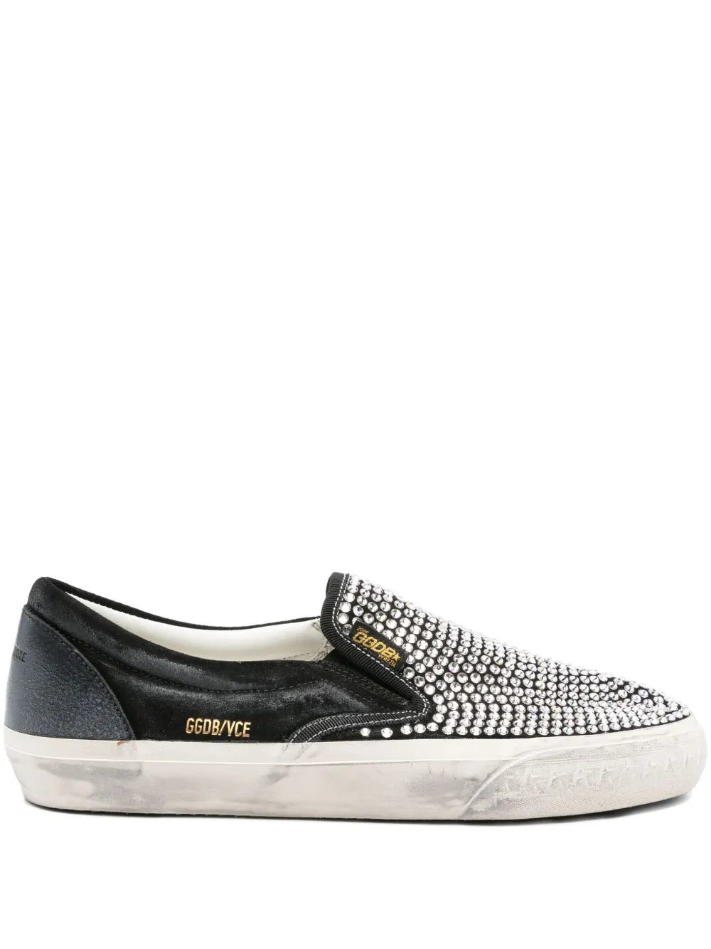 Golden Goose Vce Crystal-Embellished Slip-On Sneakers