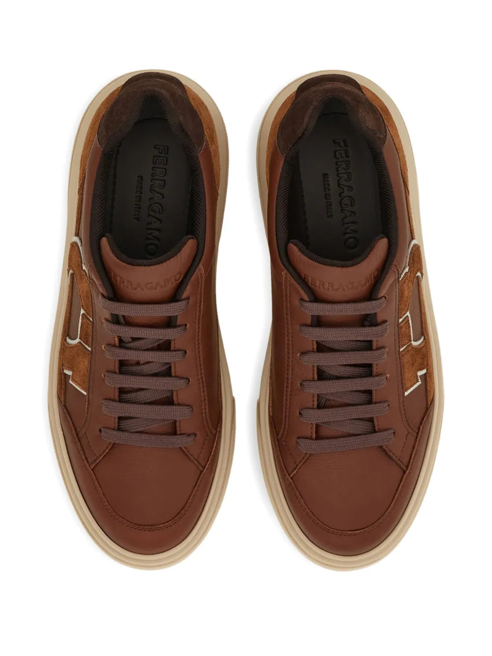 Ferragamo Suede Leather Sneakers