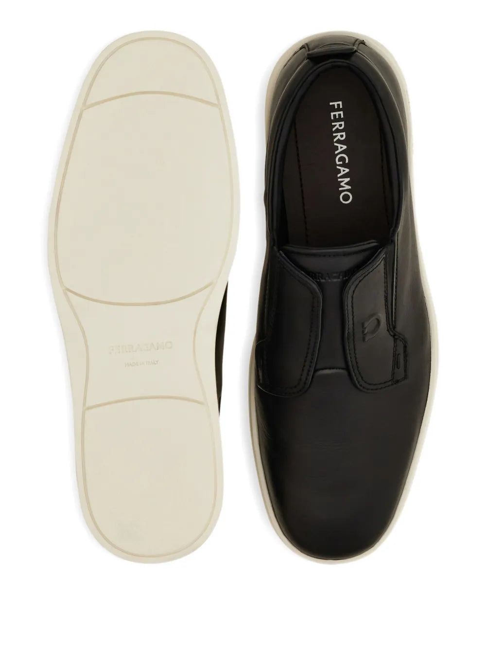 Ferragamo Slip-On Leather Sneakers