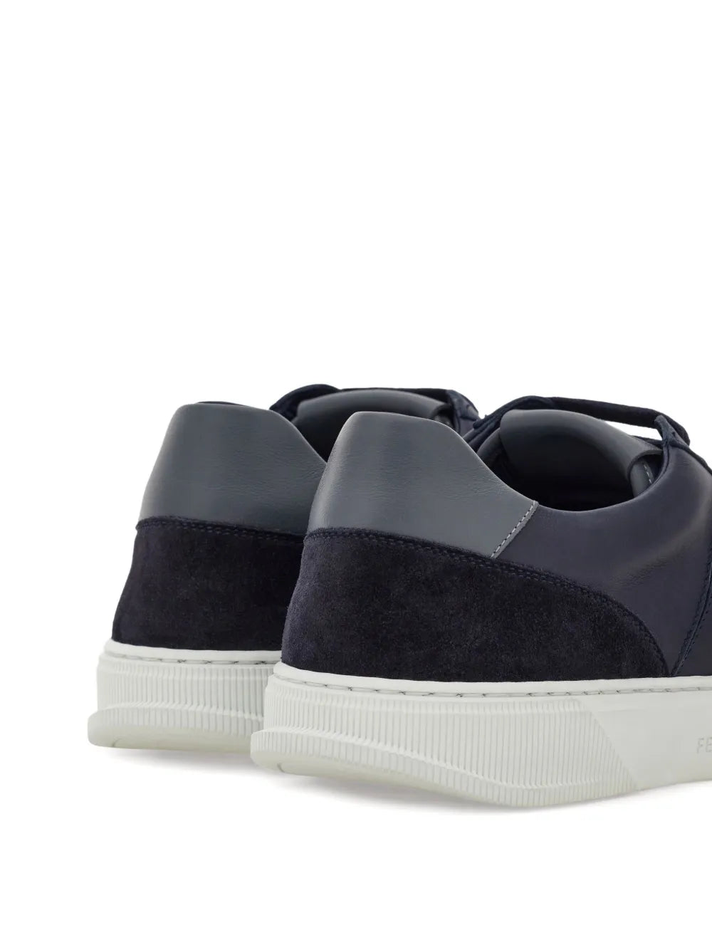 Ferragamo Alaska Gancio Suede Panelled Lace-Up Sneakers