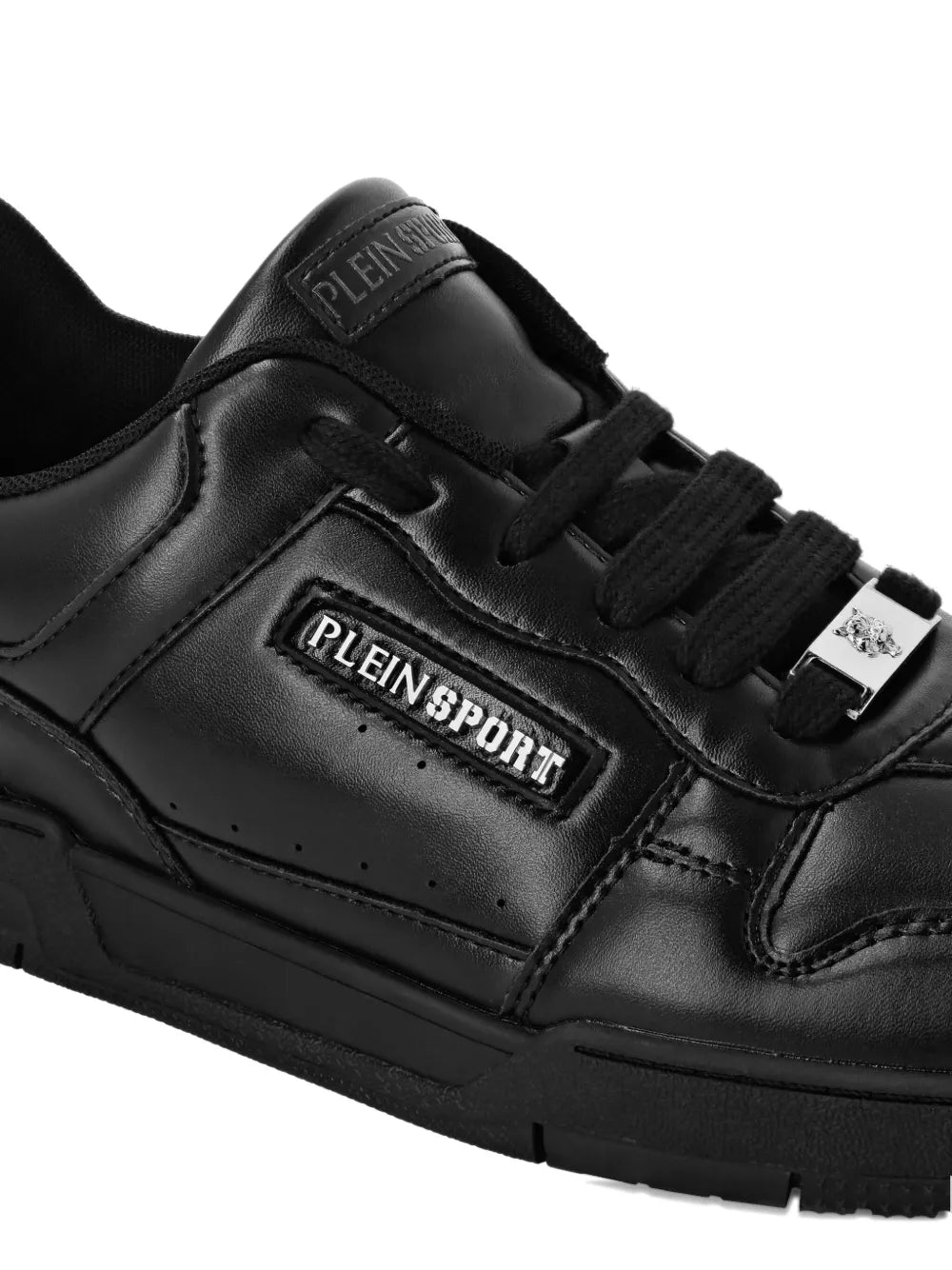Plein Sport Tiger.X Logo-Plaque Leather Sneakers