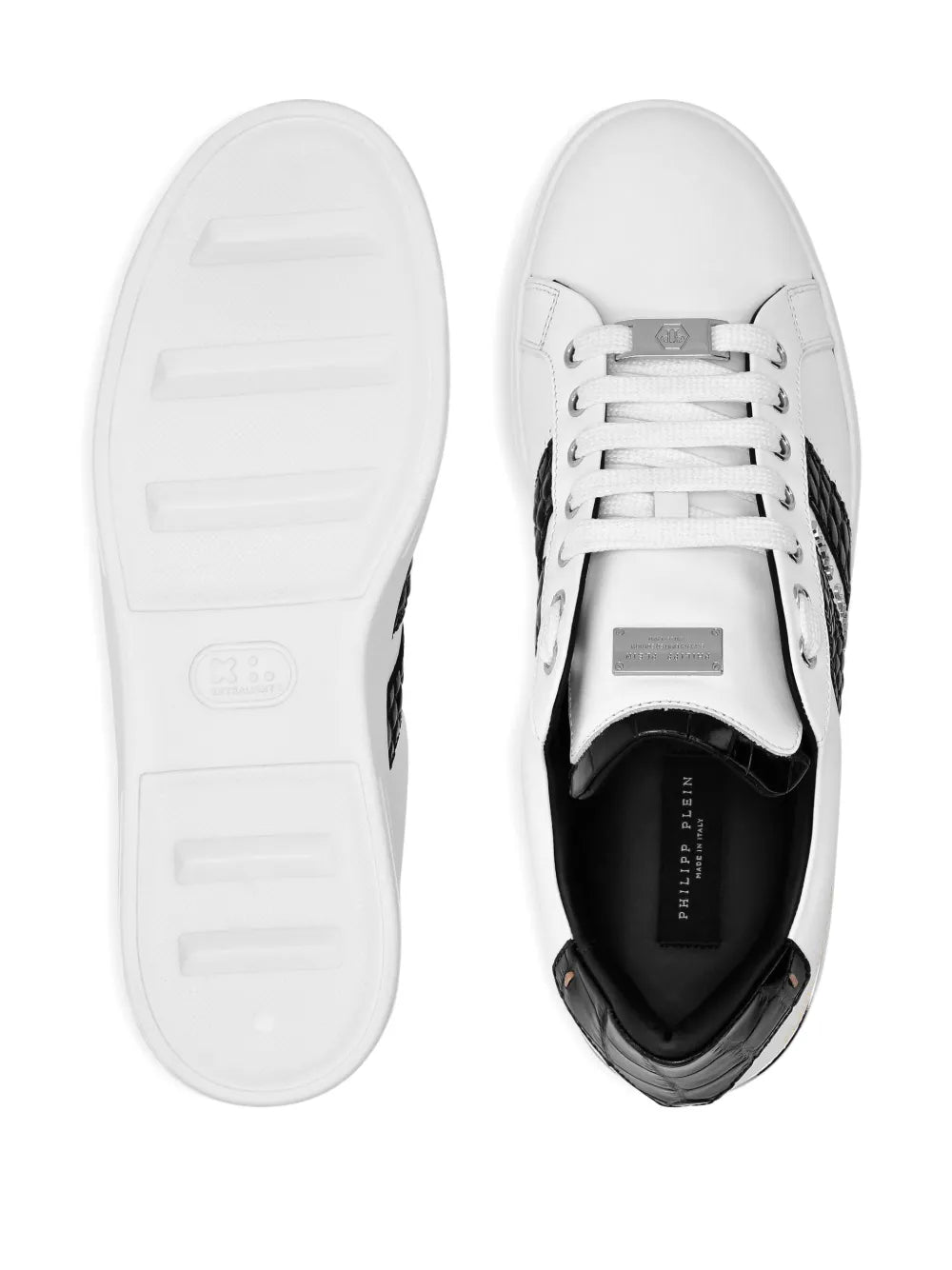 Philipp Plein Leather Low-Top Sneakers