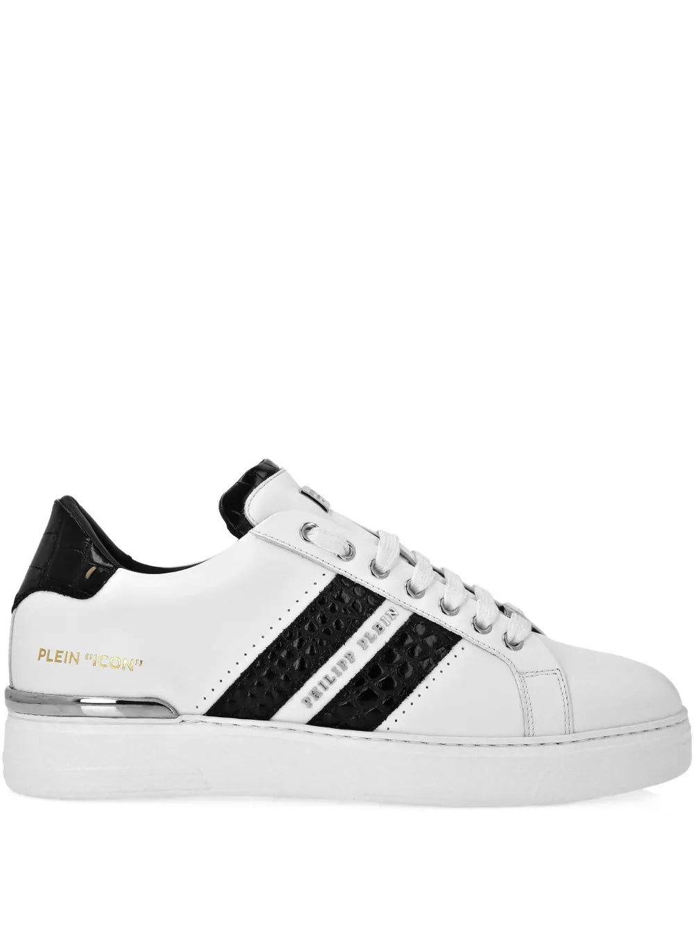 Philipp Plein Leather Low-Top Sneakers