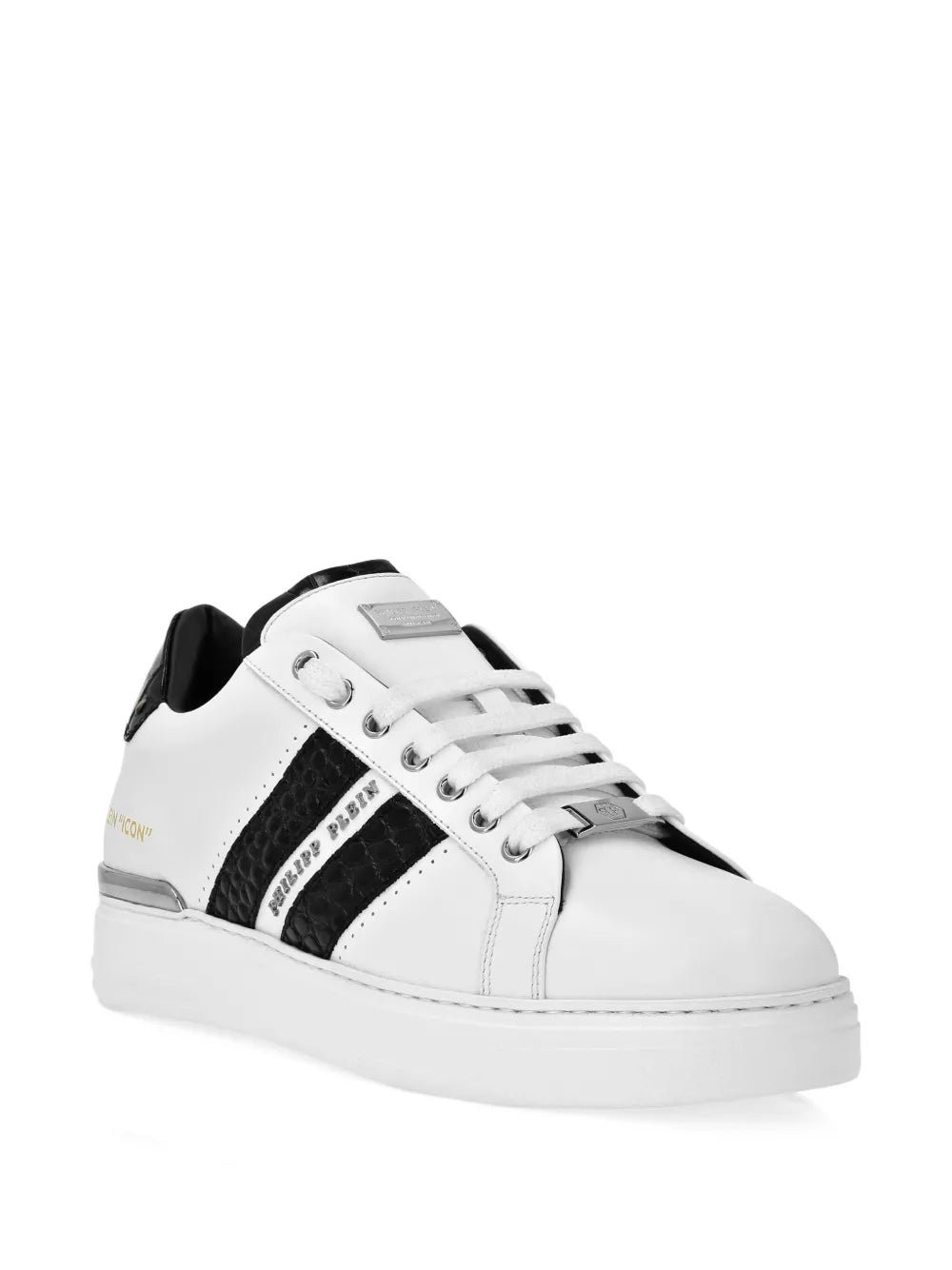 Philipp Plein Leather Low-Top Sneakers