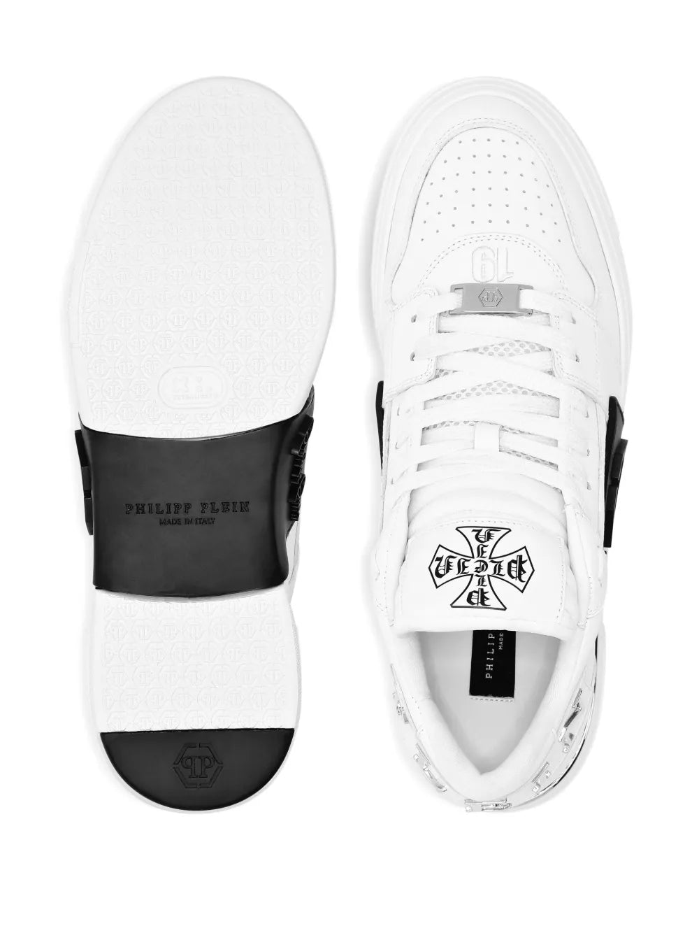 Philipp Plein Phantom Kicks Logo-Embellished Panelled Sneakers