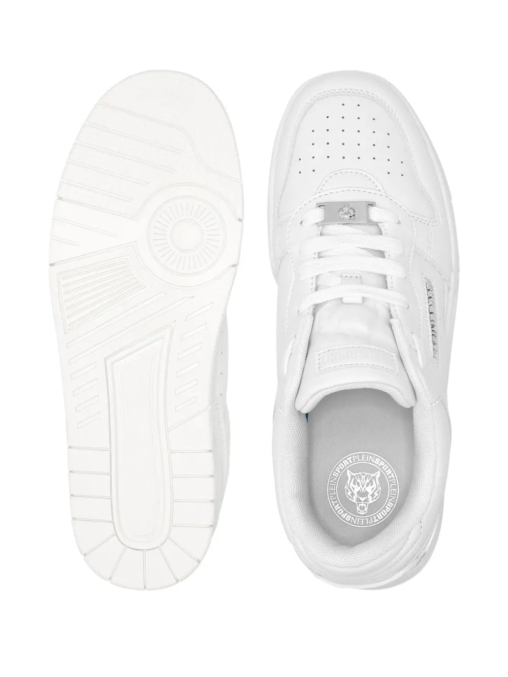 Plein Sport Tiger.X Logo-Plaque Leather Sneakers