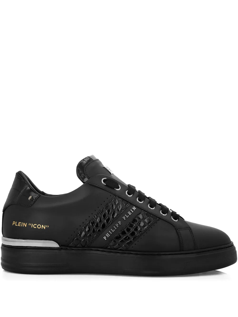 Philipp Plein Leather Low-Top Sneakers