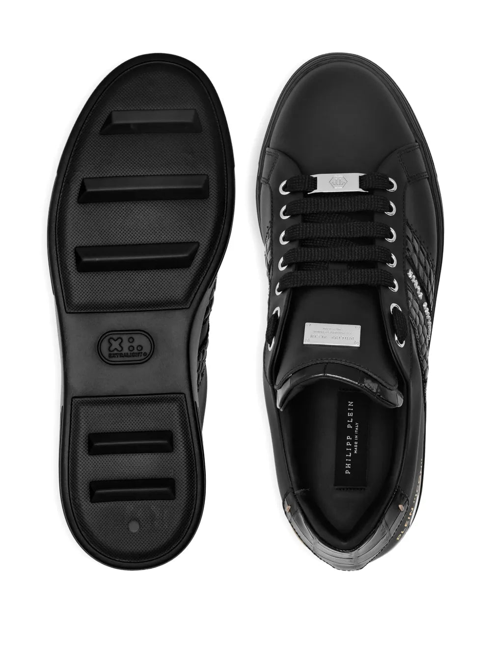 Philipp Plein Leather Low-Top Sneakers