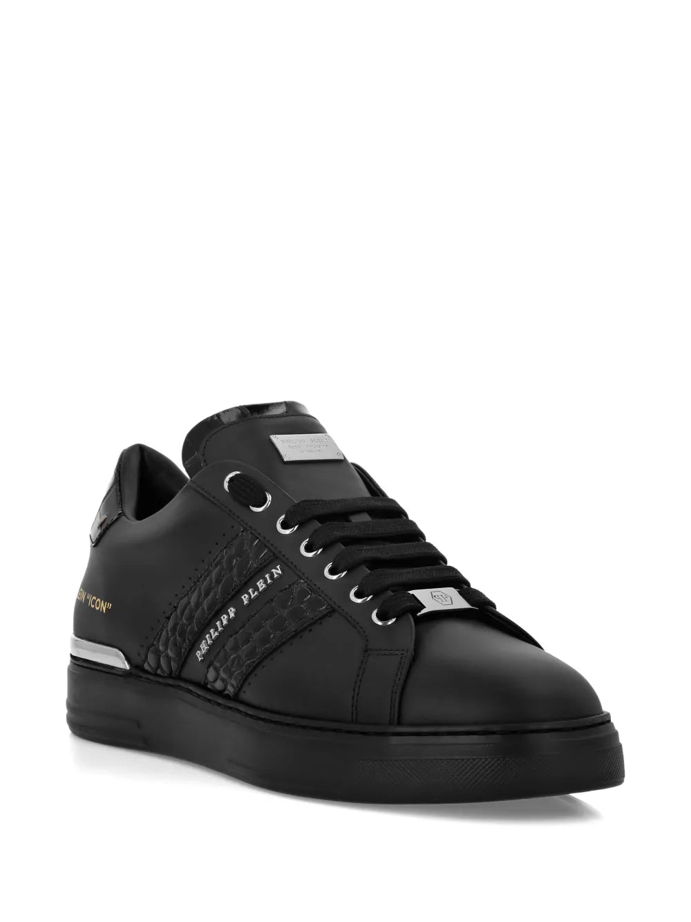 Philipp Plein Leather Low-Top Sneakers