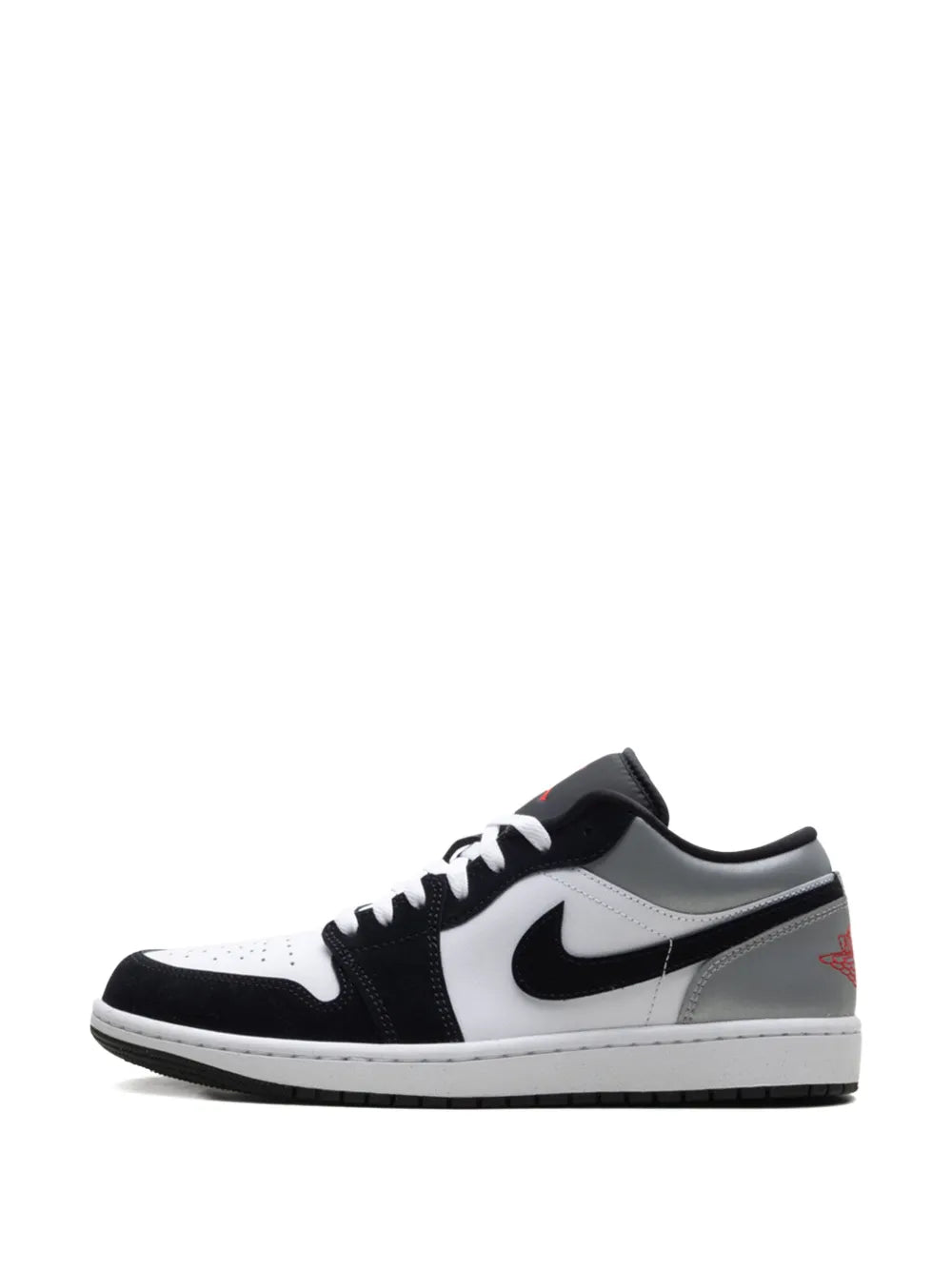 Jordan Jordan 1 Low Se White/Fire Red/Black/Matte Silver Sneakers