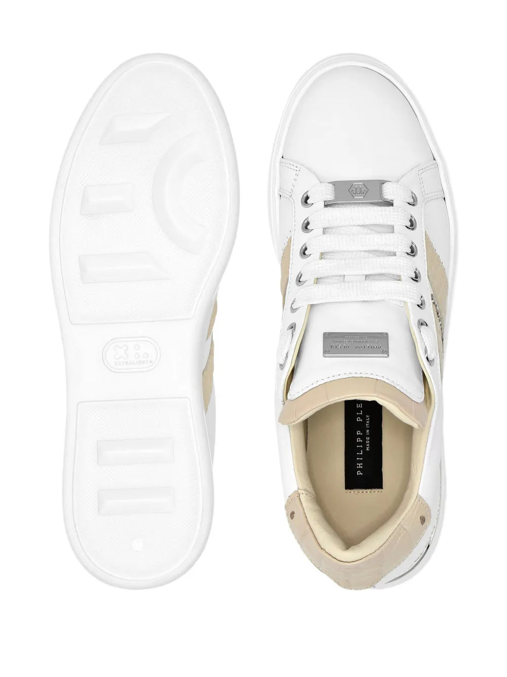 Philipp Plein Leather Platform Sneakers