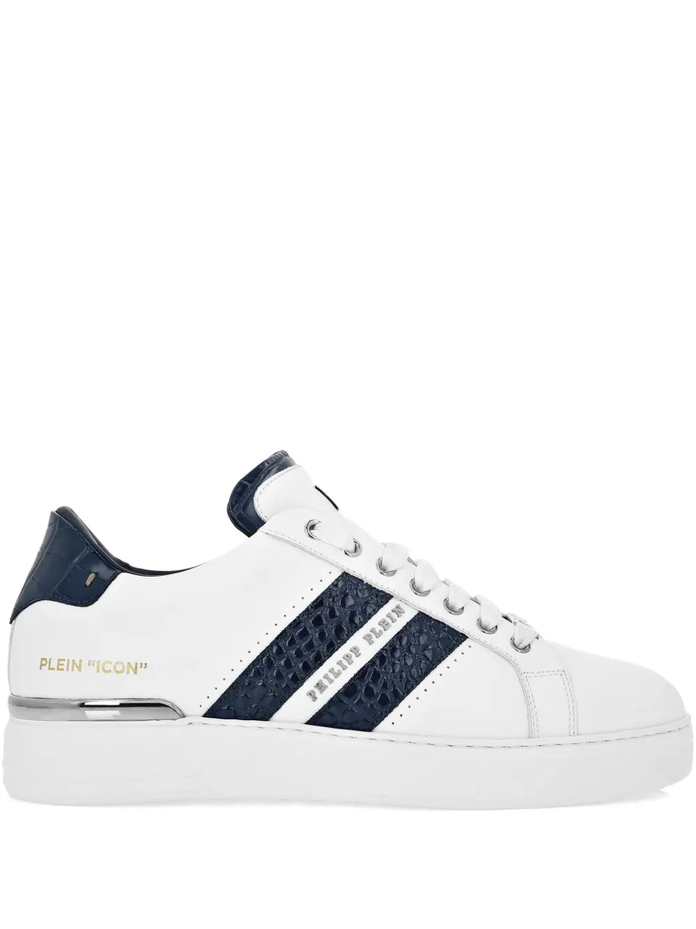 Philipp Plein Leather Platform Sneakers
