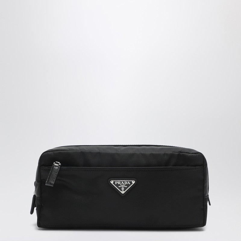 Prada Black Nylon Beauty Case Men