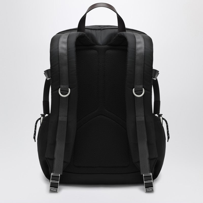 Prada Speedrock Backpack In Black Re-Nylon And Leather Men