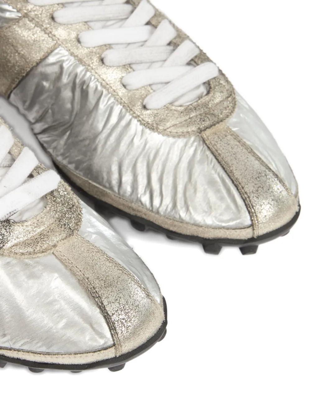 Maison Margiela Metallic Low-Top Sneakers