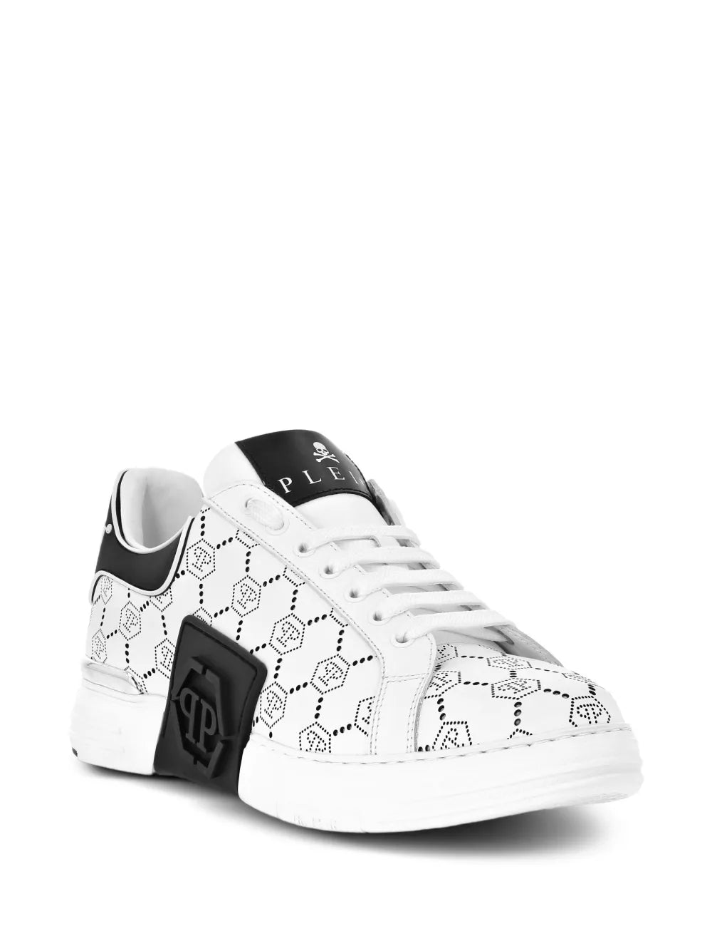 Philipp Plein Phantom Kicks Monogram-Pattern Low-Top Sneakers