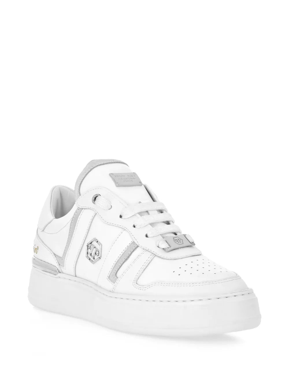 Philipp Plein Striped Low-Top Sneakers
