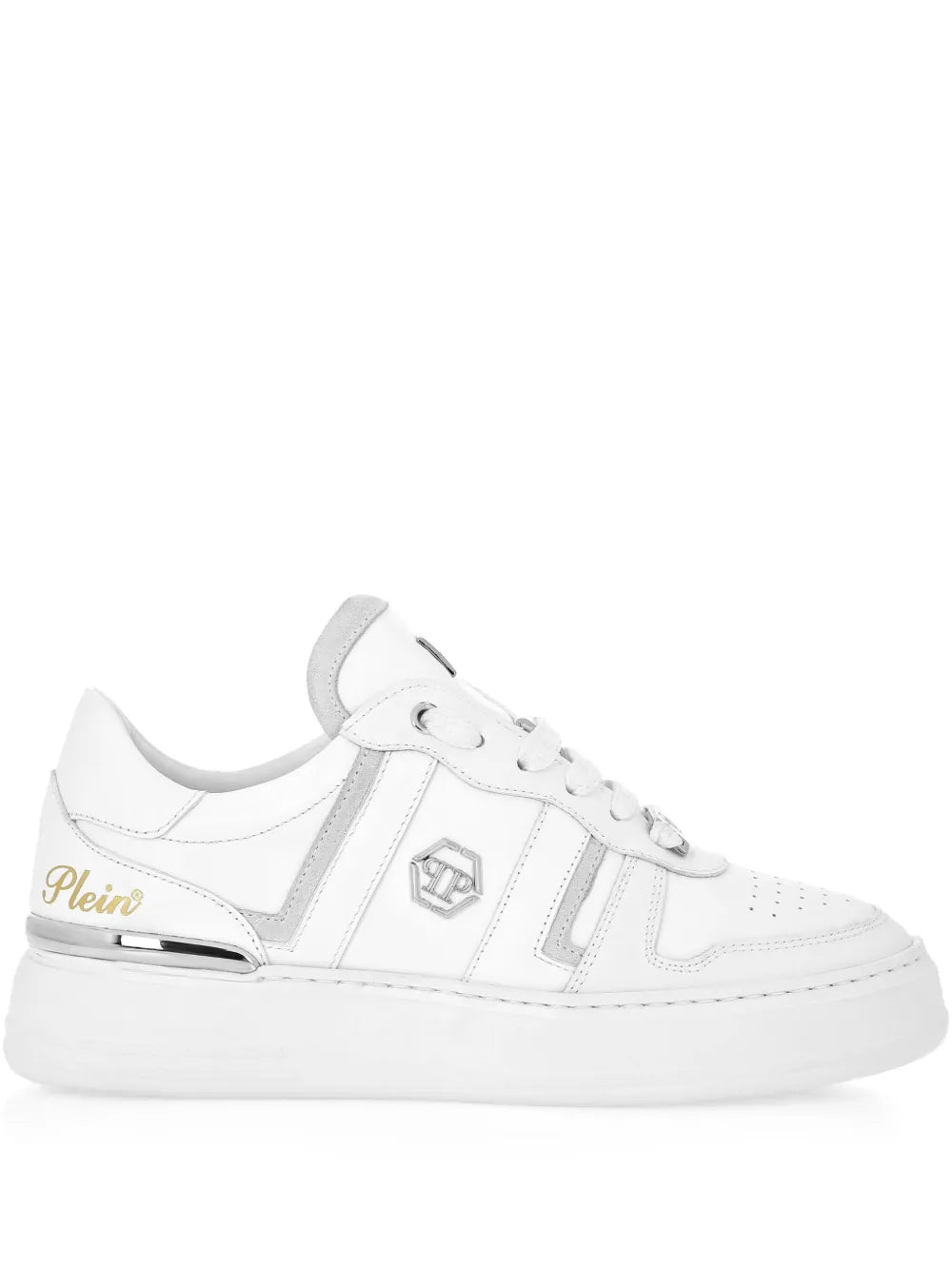 Philipp Plein Striped Low-Top Sneakers