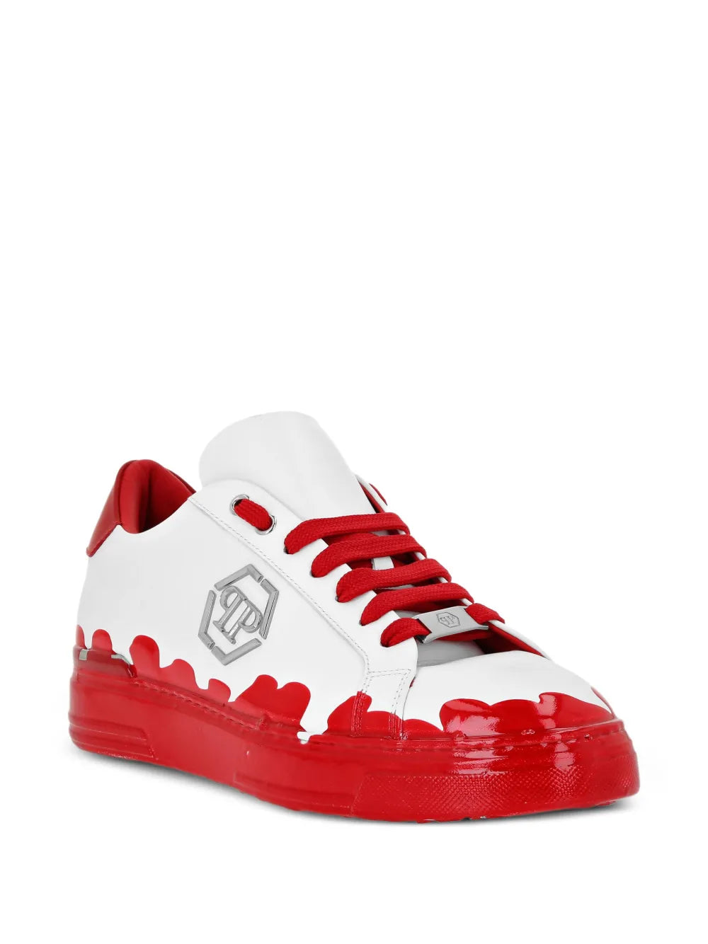 Philipp Plein Paint-Splatter Low-Top Sneakers