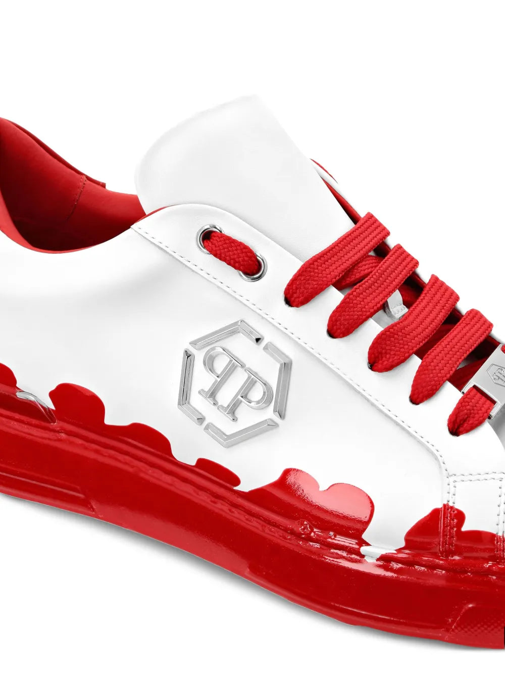 Philipp Plein Paint-Splatter Low-Top Sneakers