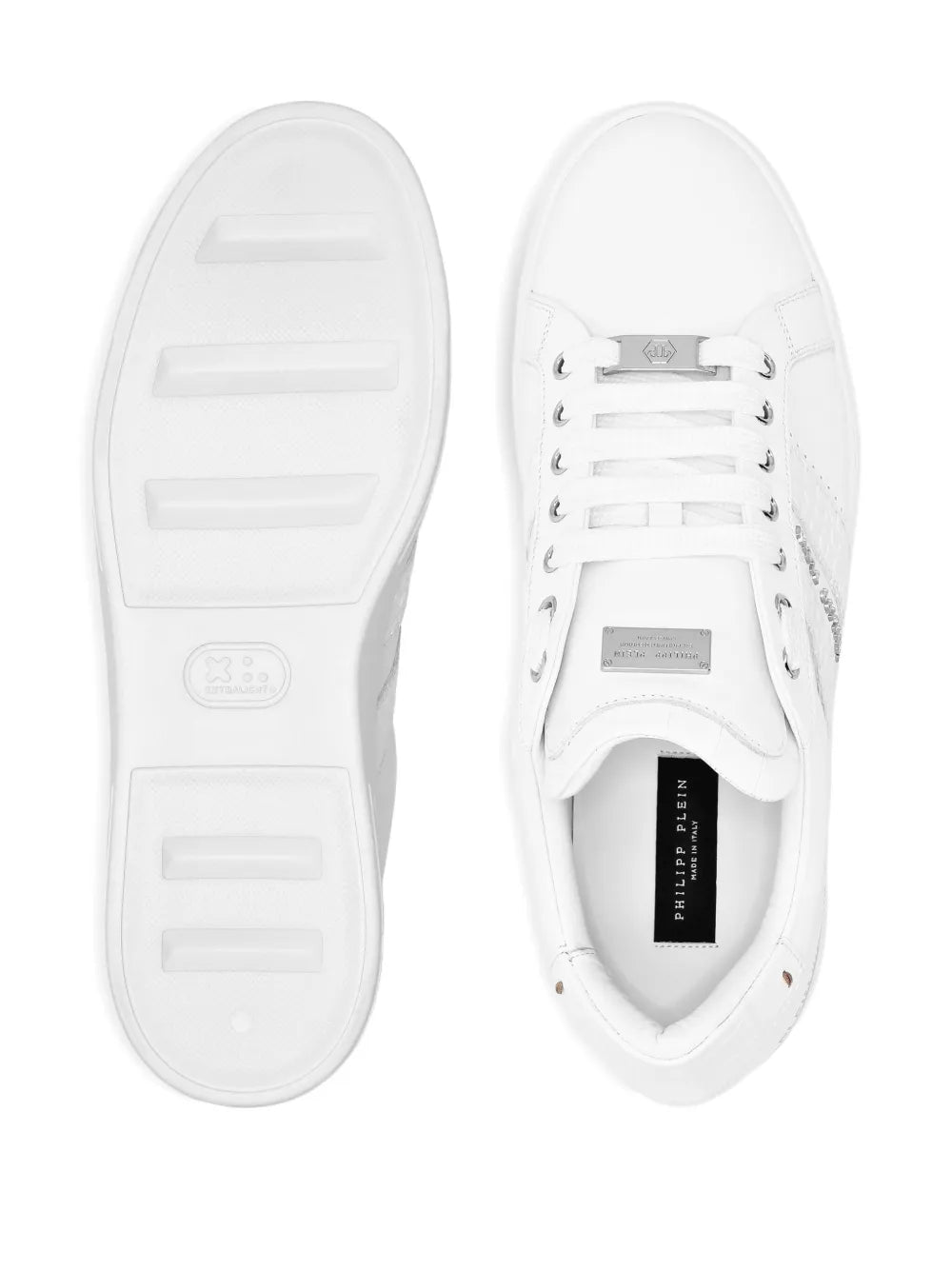 Philipp Plein Logo-Embellished Leather Sneakers