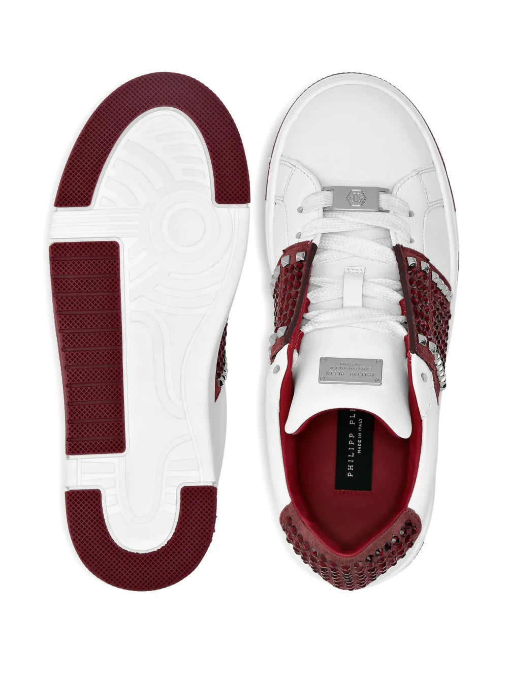 Philipp Plein Stud-Embellished Low-Top Sneakers