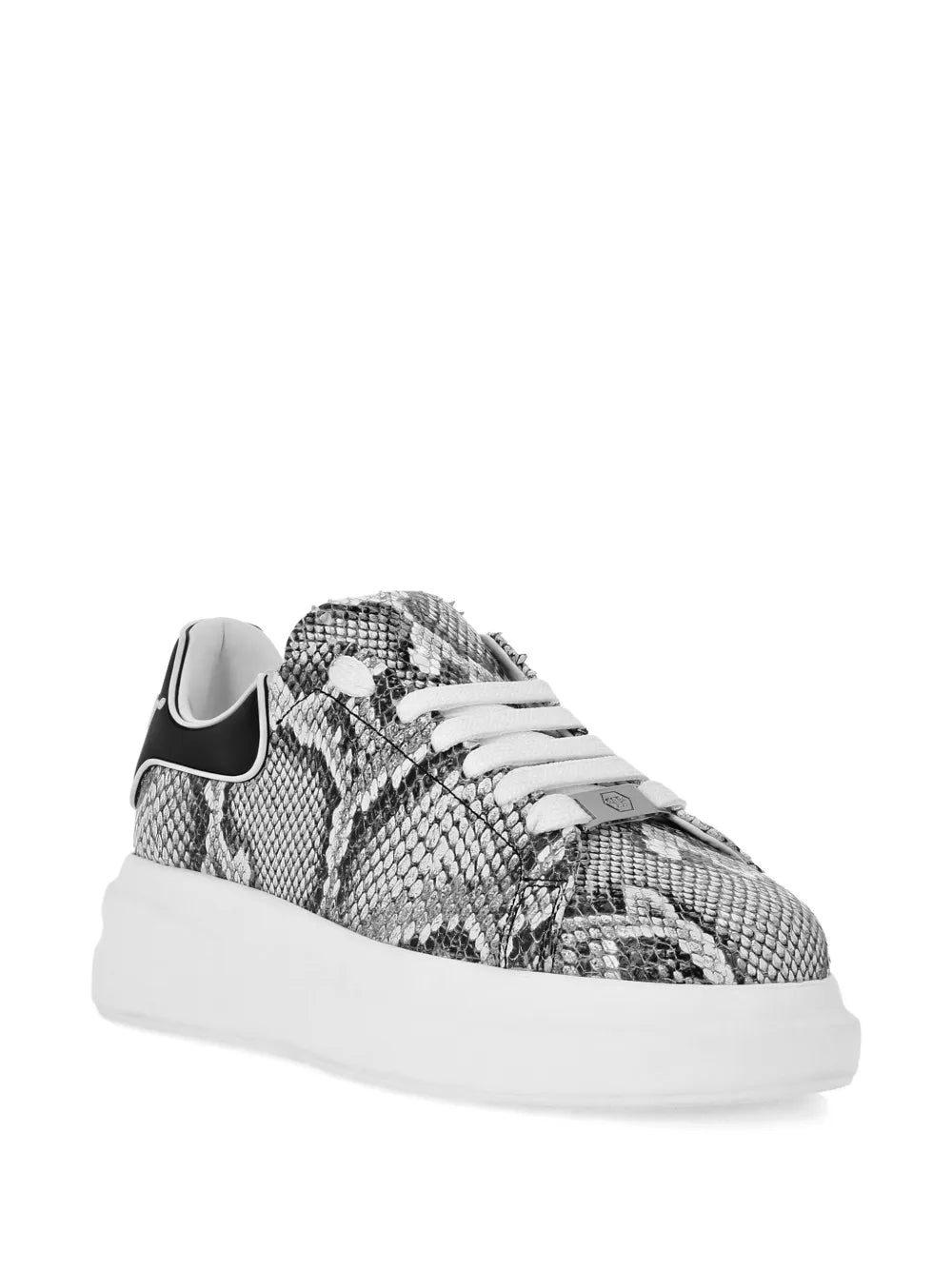 Philipp Plein Roccia Python-Print Low-Top Sneakers