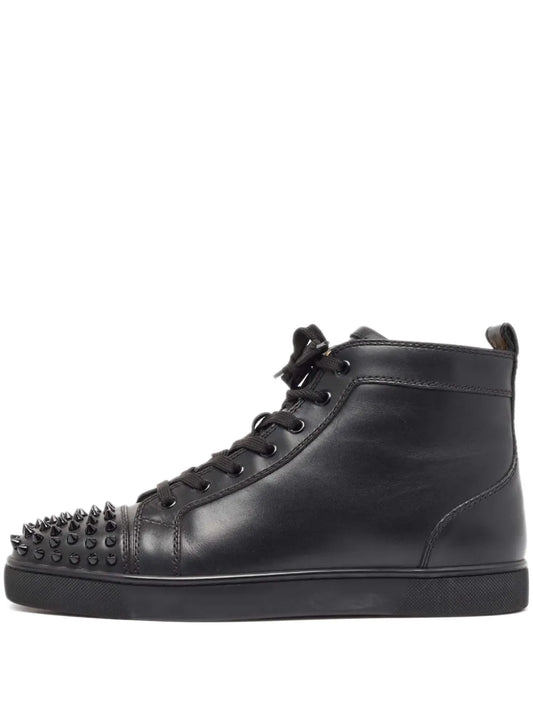 Christian Louboutin Pre-Owned Studded Leather Sneakers