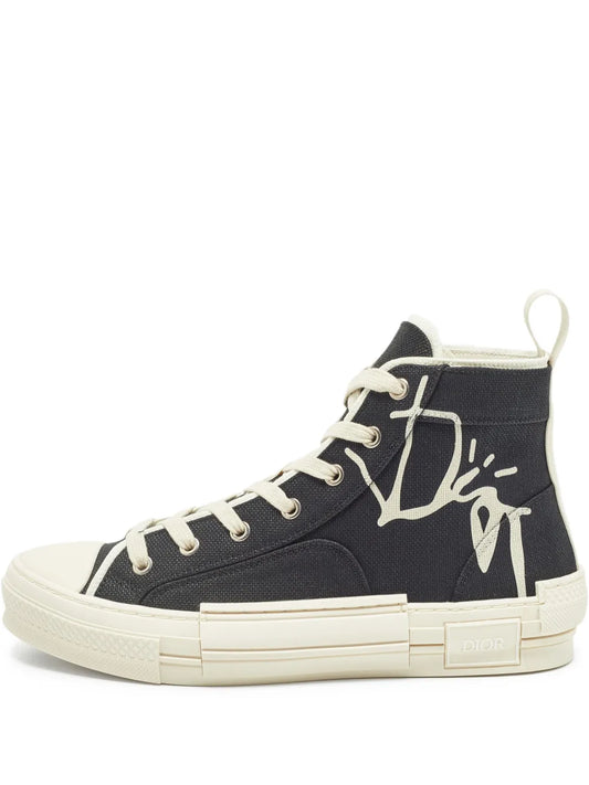 Christian Dior Pre-Owned Canvas High-Top Sneakers