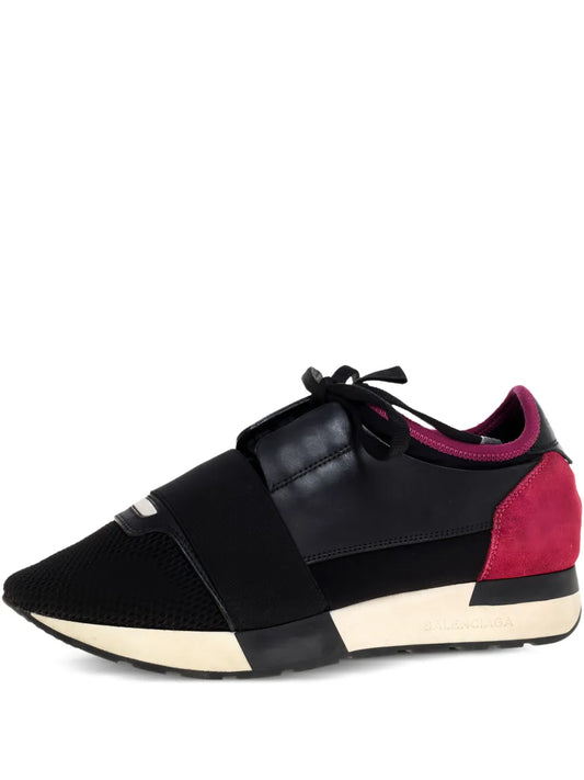 Balenciaga Pre-Owned Race Runner Leather-Strap