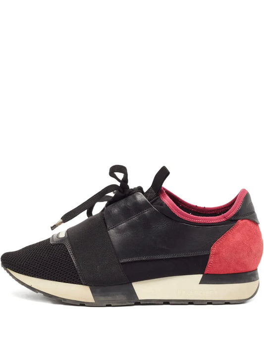 Balenciaga Pre-Owned Leather Mesh