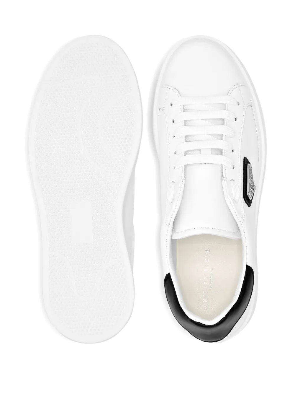 Philipp Plein Logo-Plaque Leather Trainers