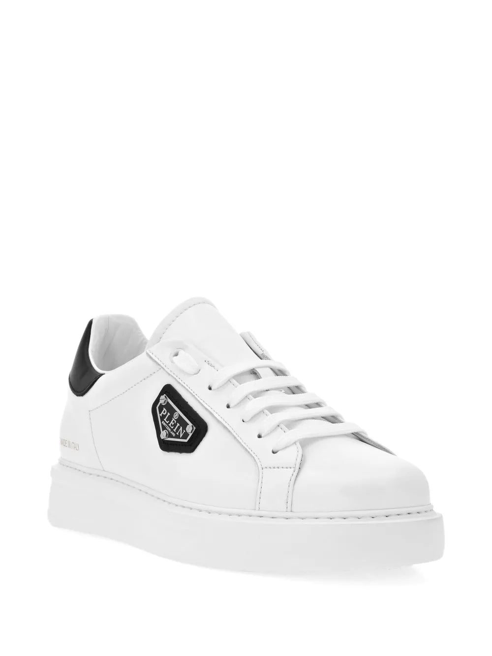 Philipp Plein Logo-Plaque Leather Trainers