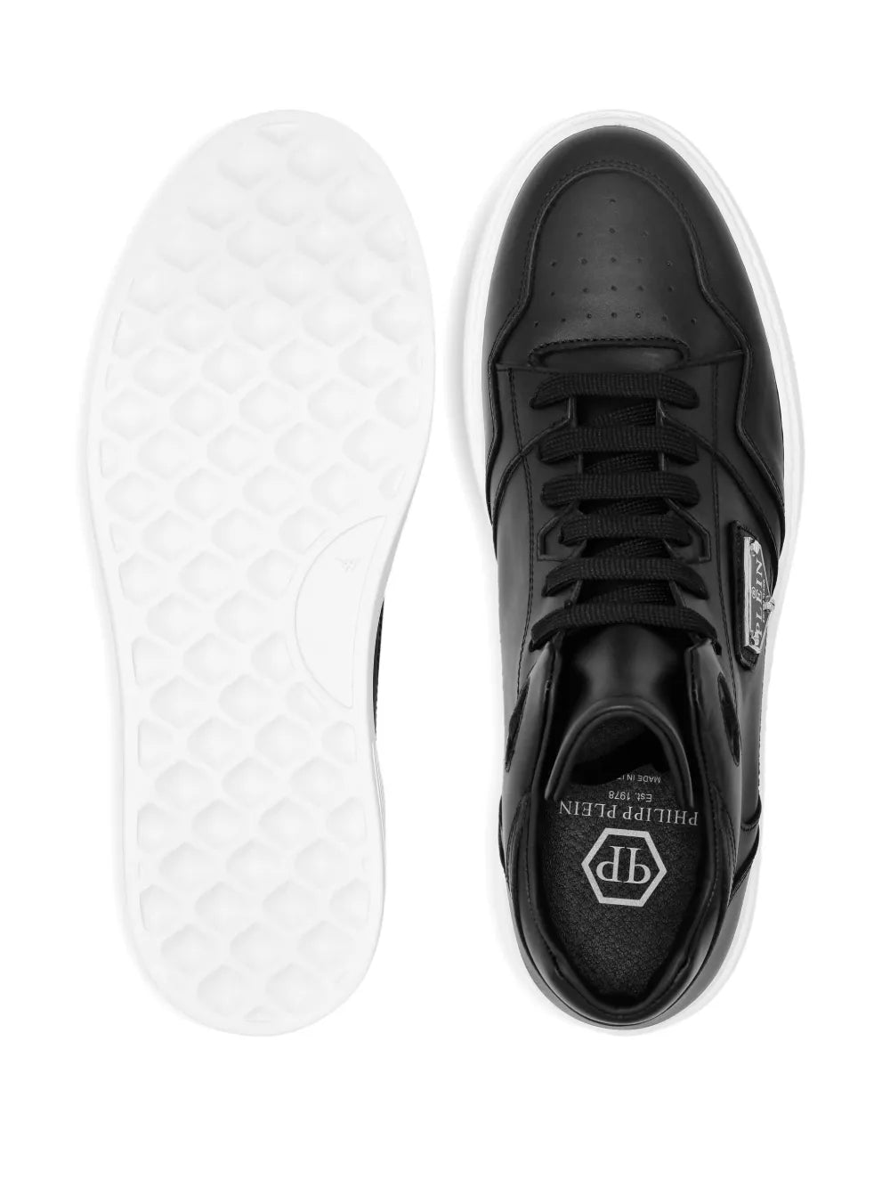 Philipp Plein Leather Hi-Top Sneakers