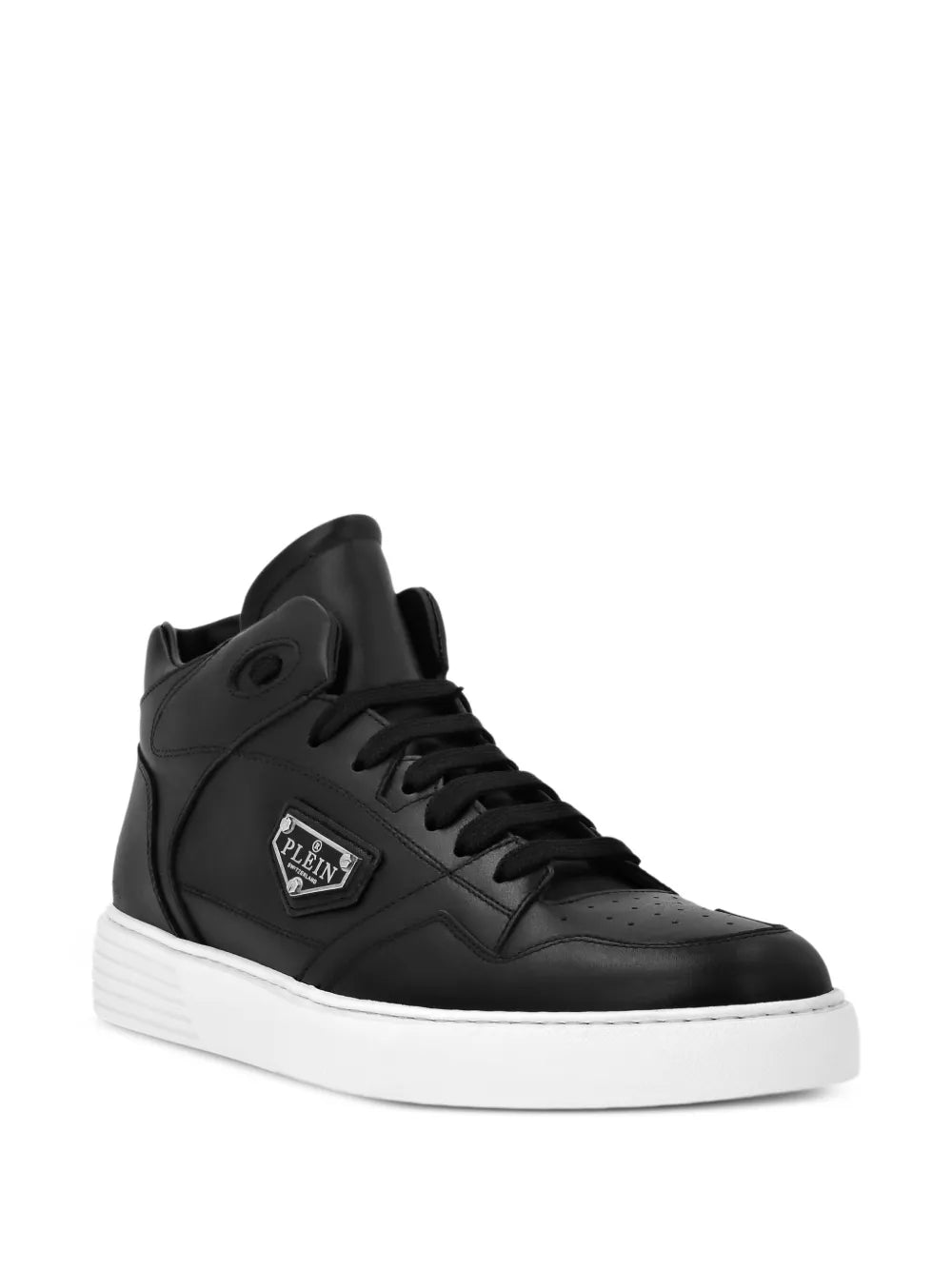 Philipp Plein Leather Hi-Top Sneakers