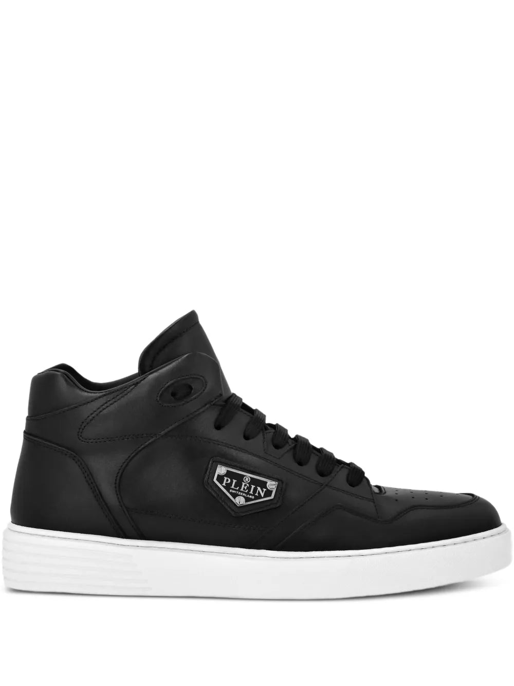 Philipp Plein Leather Hi-Top Sneakers