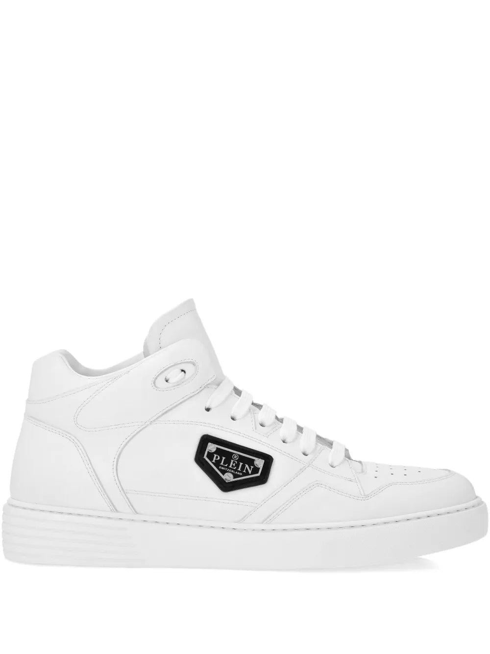 Philipp Plein Leather Hi-Top Sneakers
