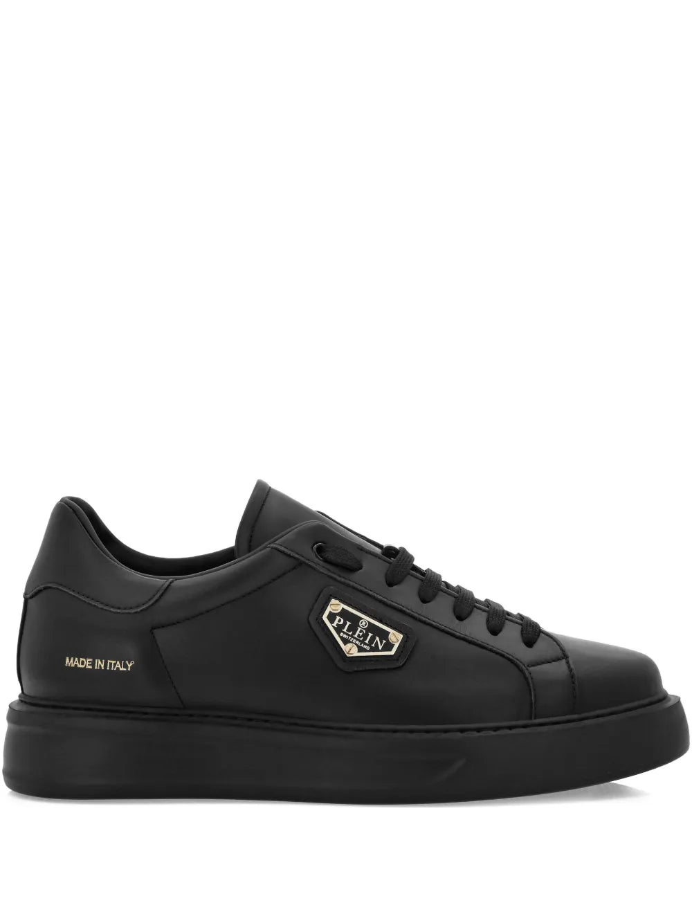 Philipp Plein Logo-Plaque Leather Trainers