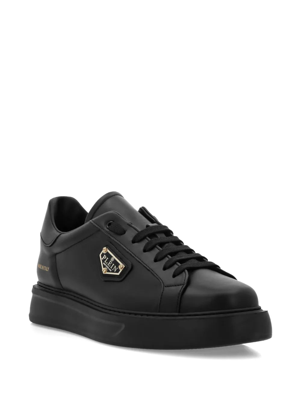 Philipp Plein Logo-Plaque Leather Trainers