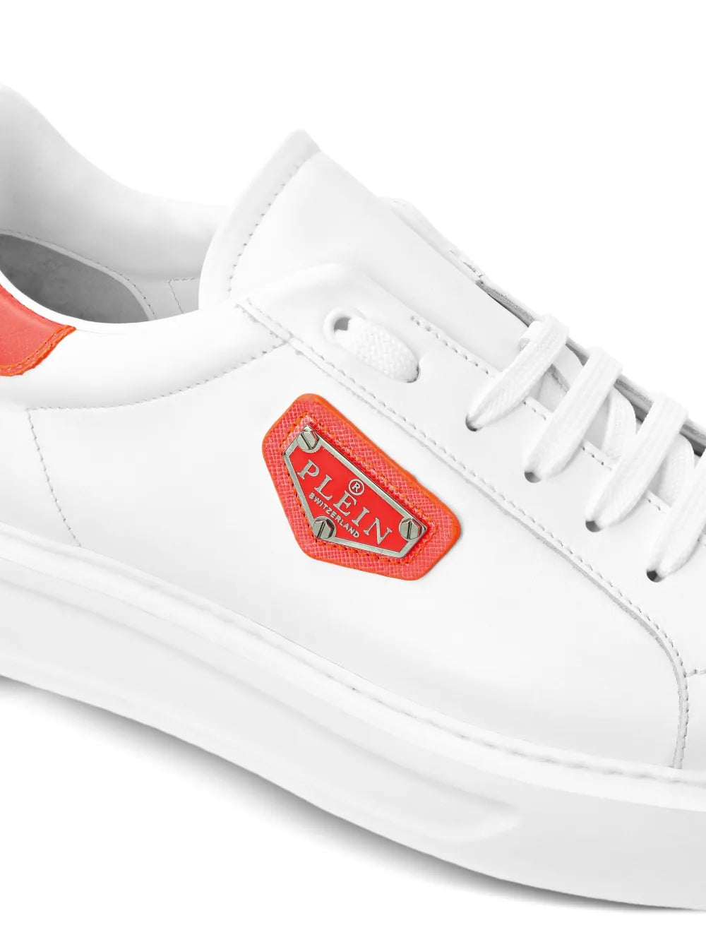 Philipp Plein Logo-Plaque Leather Sneakers
