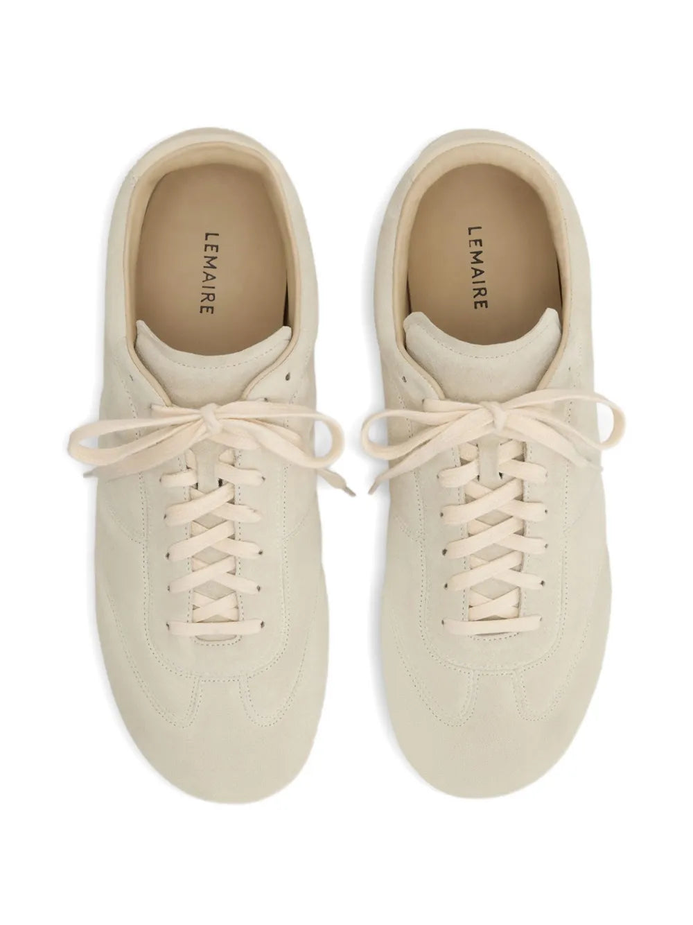 Lemaire Soft Runner Quilted Suede Low-Top Sneakers