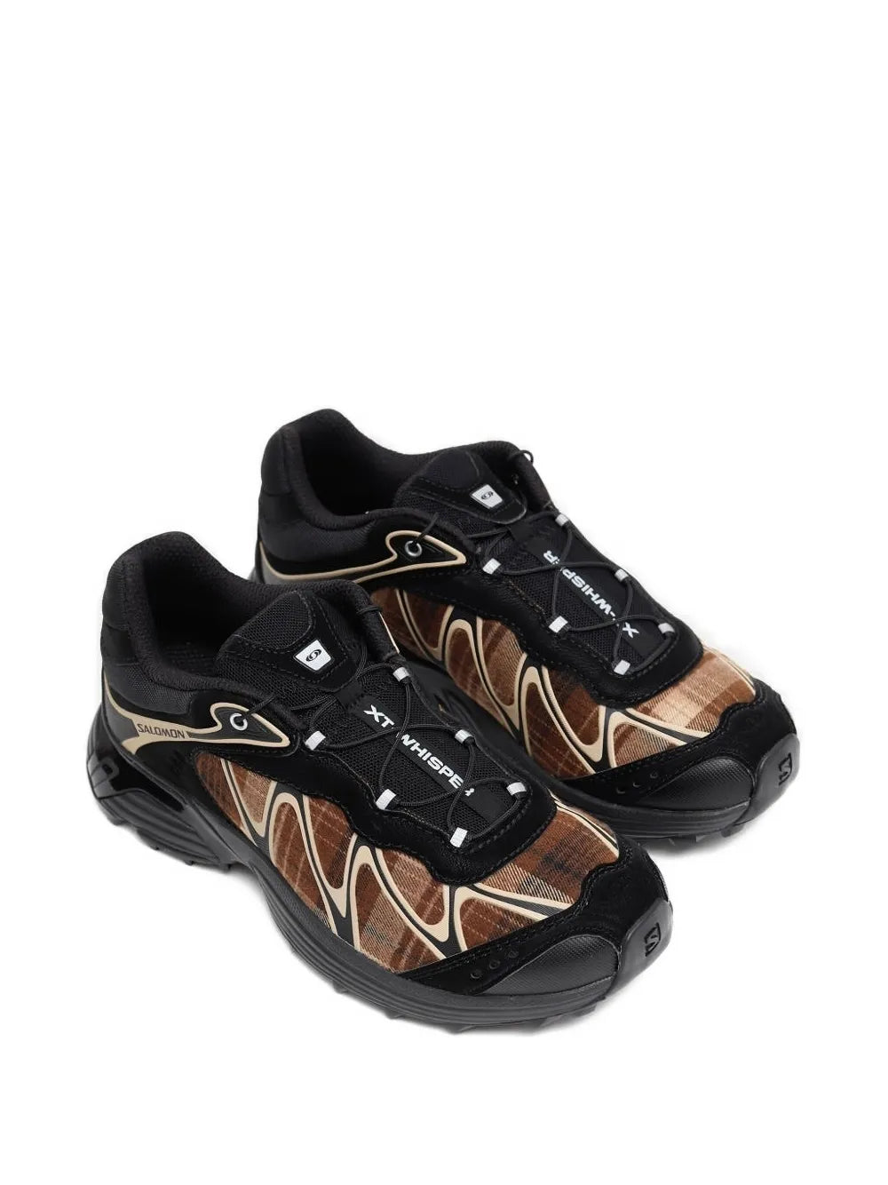 Salomon Plaid Panel Sneakers